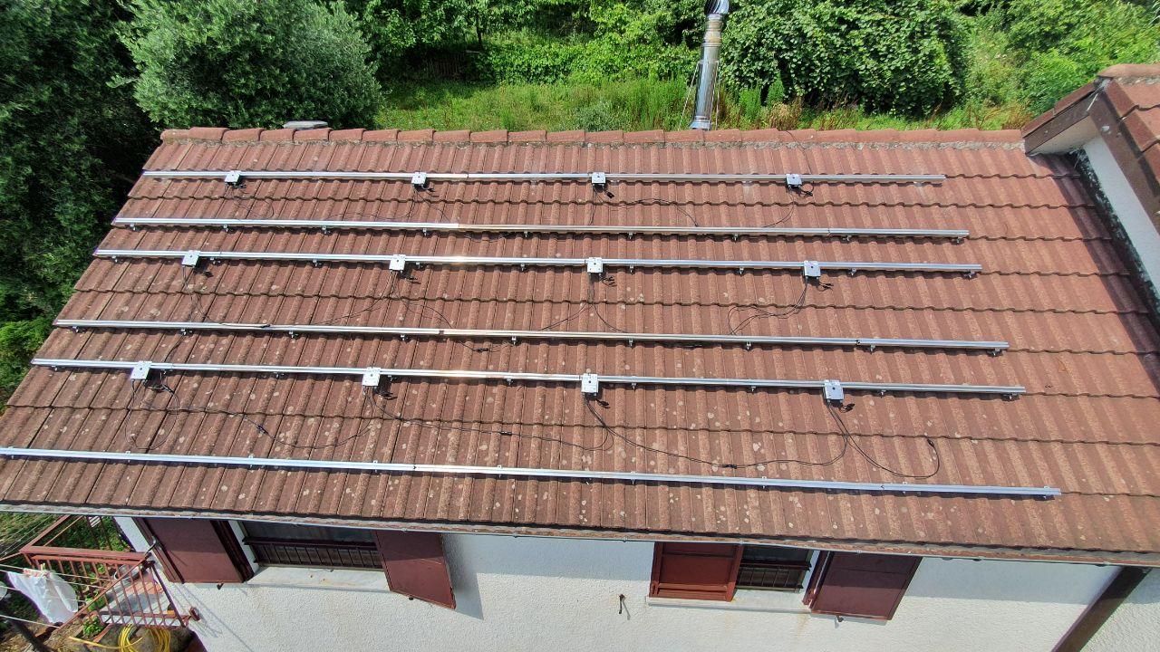 installazione doppio impiato fotovoltaico Sant'olcese genova