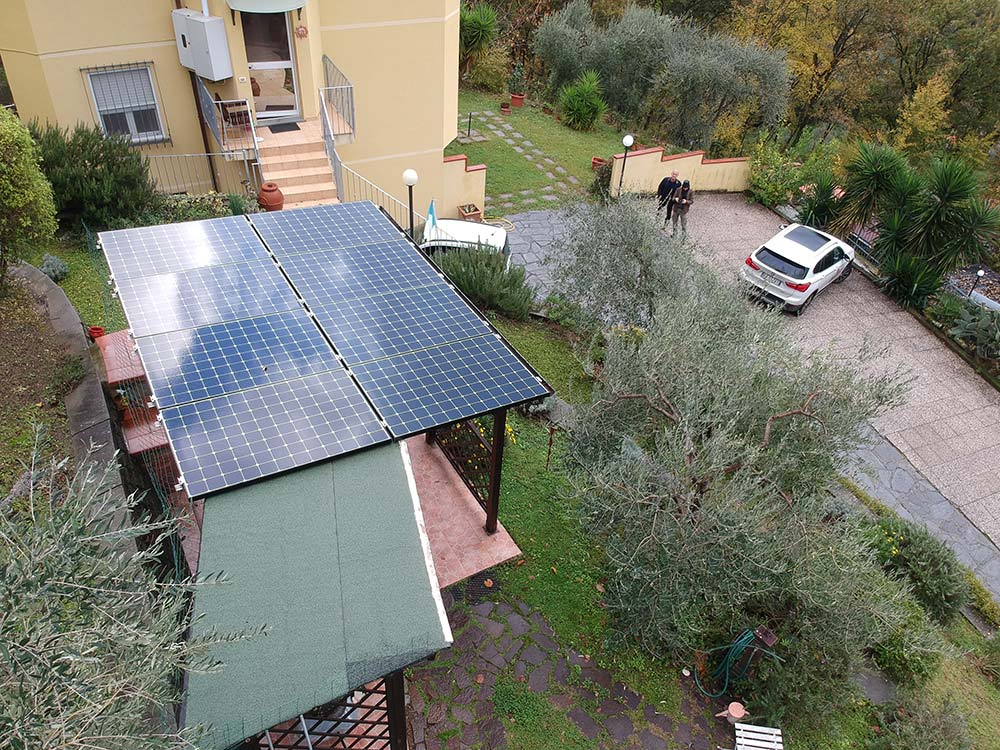 Eliminata la caldaia a GAS sostituita con una pompa di calore Panasonic Aquarea 12 kW di resa termica