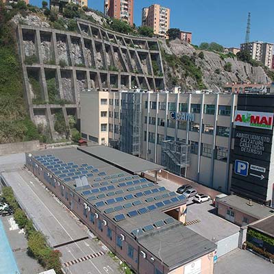 Impianto fotovoltaico 20 kW motorizzazione Civile genova