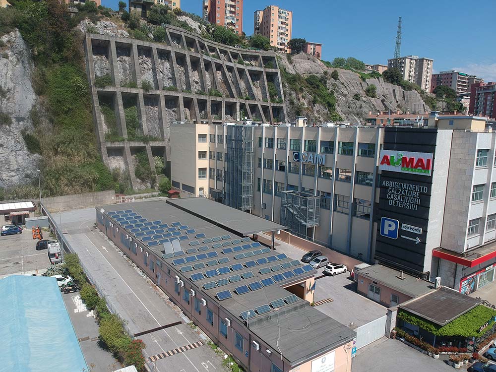 impianto fotovoltaico 20 kW motorizzazione Civile Genova