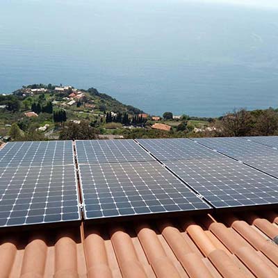Impianto fotovoltaico 3,27 kW per villetta a Framura (La Spezia)