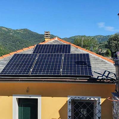 impianto fotovoltaico 5,6 kW con pannelli solari Sunpower 400 W