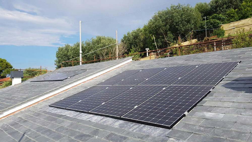 installazione impianto fotovoltaico 4,8 kW agriturismo Bogliasco (GE)