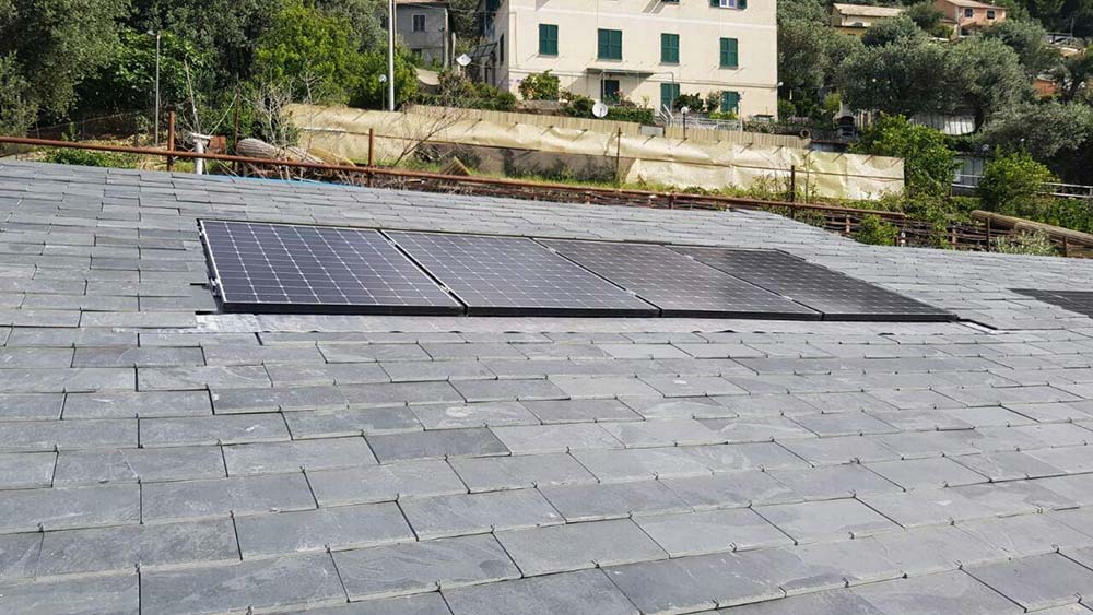 installazione impianto fotovoltaico 4,8 kW agriturismo Bogliasco (GE)