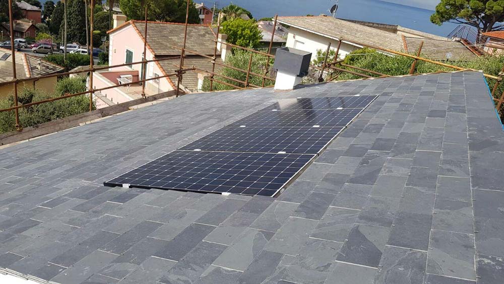 installazione impianto fotovoltaico 4,8 kW agriturismo Bogliasco (GE)