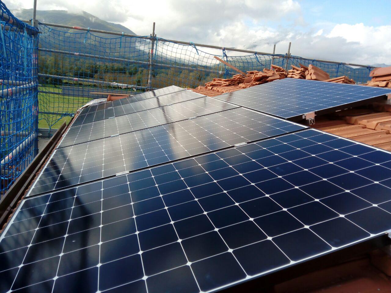 Installazione impianto fotovotlaico Sunpower ed accumulo energia Sonnen Filattiera MS