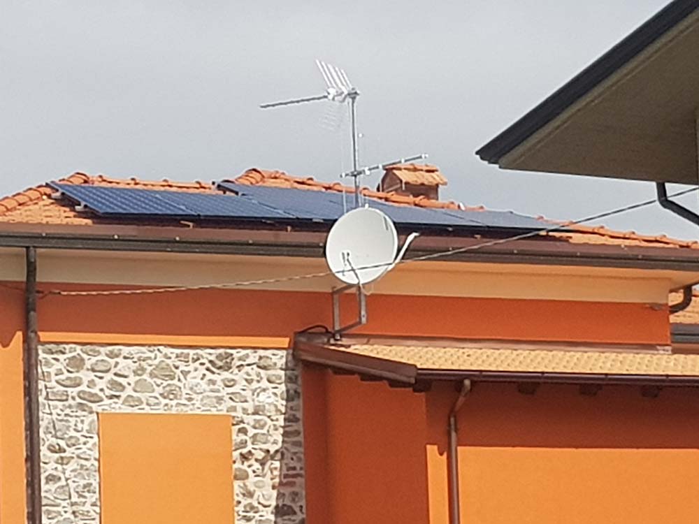 Installazione impianto fotovotlaico Sunpower ed accumulo energia Sonnen Filattiera MS